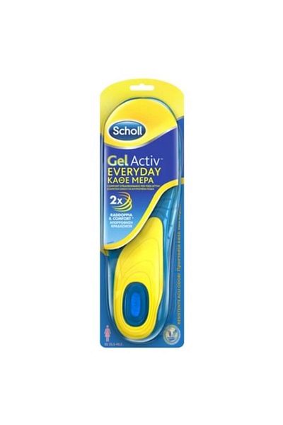 Scholl Set 2 insoles for women's shoes, Scholl, Gel, One size