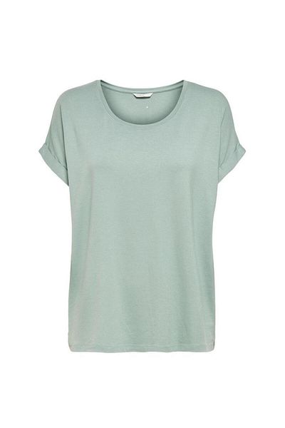 ONLY 15106662   Short Sleeve Tshirt with Shallow Collar Sleeve Fold