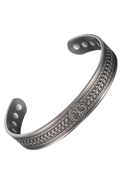 XTERRA THERAPEUTIC MAGNETIC BRACELET MADE OF 99.99% PURE COPPER | TREE OF LIFE | Model VS215