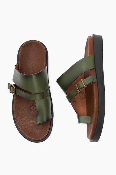 Limoya Enisa Khaki Flip Flops Women's Slippers