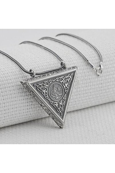 shop Osmanlı Tugralı Cevşeni Kebir Dualı 925 Ayar Gümüş Erkek Kolye
