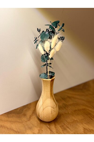Mell and More Bambu Vazo Lotus Vazo Minimal Dekoratif Vazo