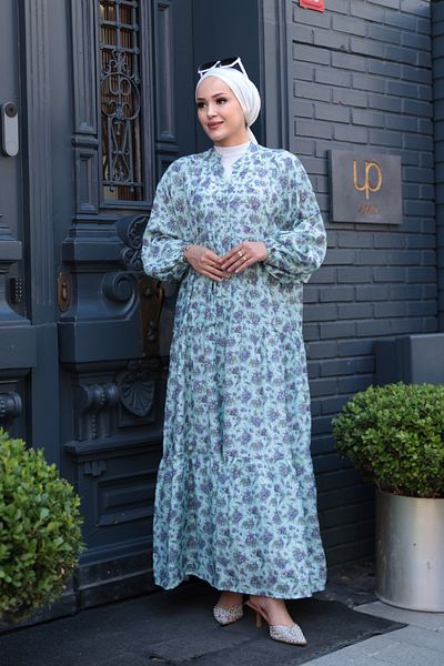 LOCCO Rochie de damă cu model violet Baby Blue