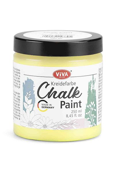Viva Decor Creamy furniture paint, with chalk, VIVA DECOR, 250ml Light yellow
