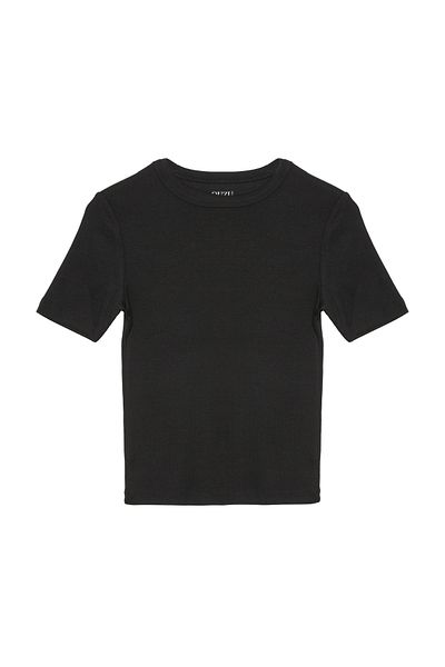 Quzu Ribbed Basic T-Shirt 3 Pack Black/Ecru/Beige