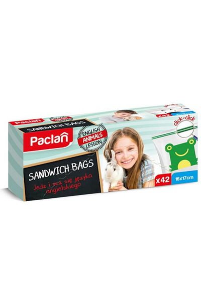 OEM Paclan Sandwich Bags Zip 42 pcs