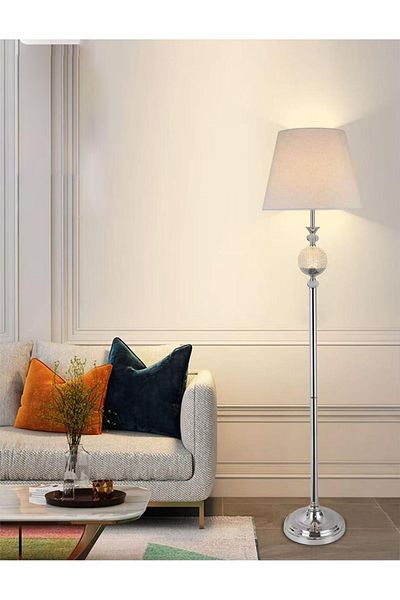 DEC14 Floor lamp with an elegant and modern design, silver color