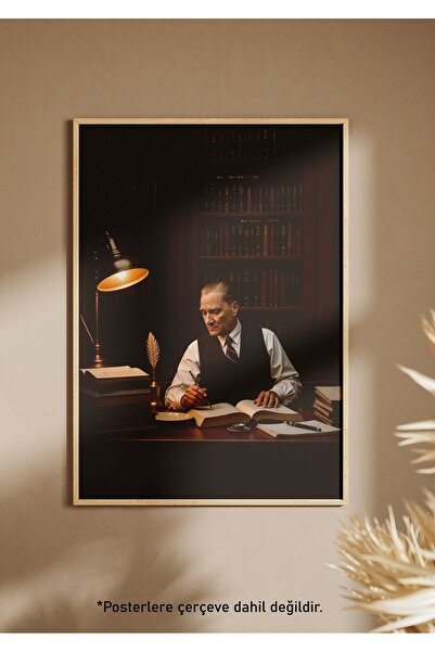 One Little Happiness ATATÜRK Poster Estetik Duvar Posteri , Çerçevesiz Poster