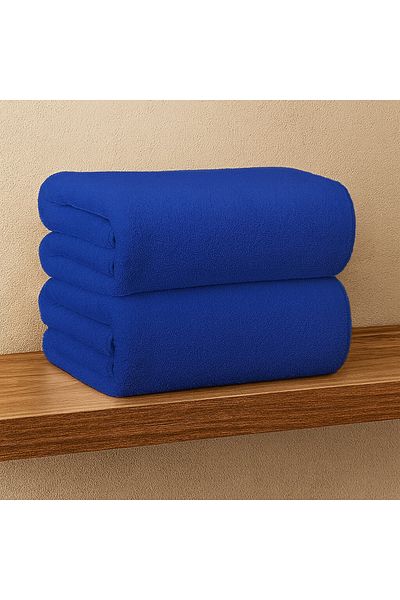 Fabienne Oversized 2Pc Beach Towel 100x200cm Microfiber Pool Towel Soft & Large Bath Sheet, Spa Towel