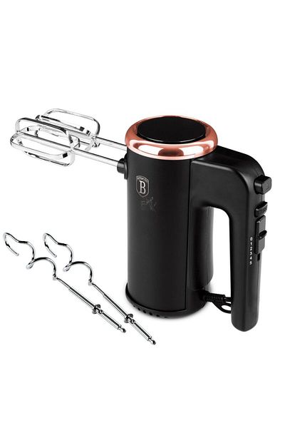 Berlinger Haus Hand mixer with accessories 300 W Black Rose Collection
