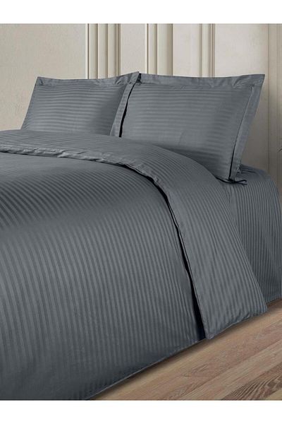 Karna Home Duvet Cover Set Striped Cotton 200X220