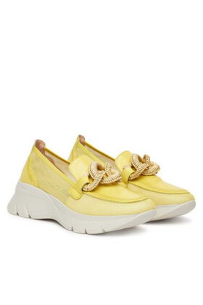 Hispanitas Women's Half shoes yellow HISPANITAS-HV254050 C005 MESH-V25 WHITE BOLEROMET-V25 CAVA