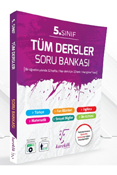 Evrensel İletişim Yayınları 5.Sınıf Karakök Tüm Dersler Soru Bankası / Bir Öğ...