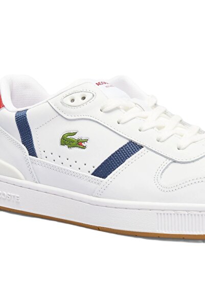 Lacoste T-Clip Set Hakiki Deri Erkek Beyaz Sneaker