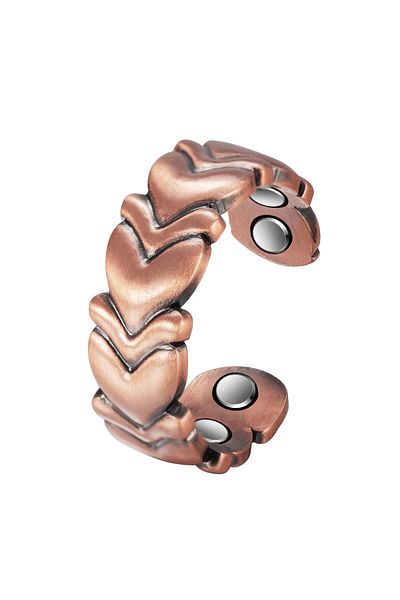 XTERRA 99.99% PURE COPPER RING WITH 4 THERAPEUTIC MAGNETS | Model VS-R18