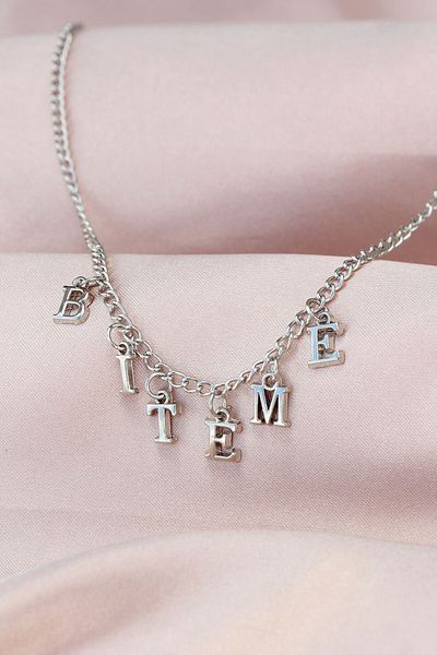 BESKAR New Season Silver Color Dangle Women's Necklace with Ending Written