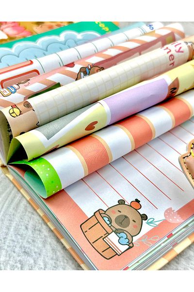 ZeCo Collection Capybara Lotus Garden Magnet Special Design Notebook