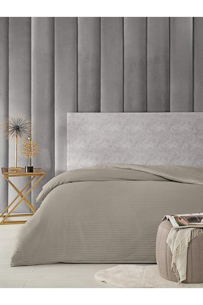 Karna Home Duvet Cover Single Cotton Satin Stripe 200X220