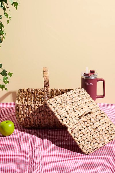 Perotti Кошница за пикник Cliento Wicker с капак 35x28 см