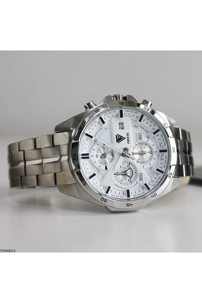 Fiesta Fs000013 Men's Wrist Watch with Steel Band