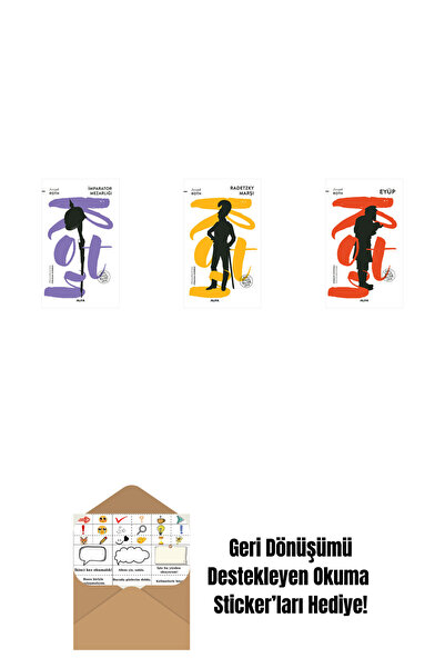 Alfa Yayınları İmparator Mezarlığı + Radetzky Marşı + Eyüp + Okuma Sticker'ları