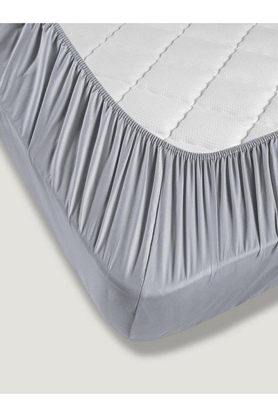 Karna Home Bed Sheet Cotton Satin Solid
