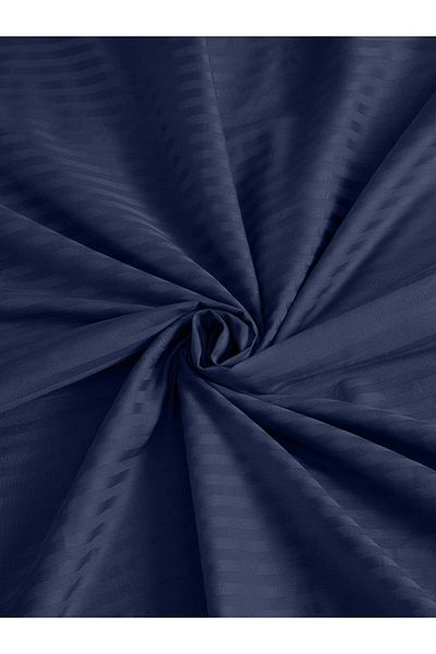 Karna Home Bed Sheet Stripe Satin Plain Elastic Double