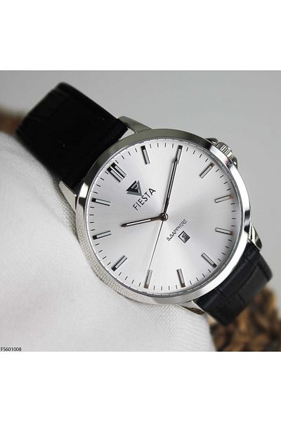 Fiesta Fs601008 Men's Wrist Watch with Leather Band