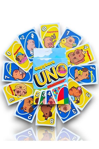Toys Uno Capybara Playing Cards (110 Cards)
