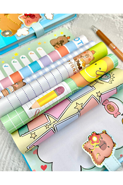 ZeCo Collection Capybara Travel Time Special Design Notebook with Magnet