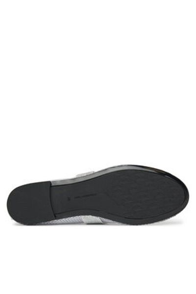 Karl Lagerfeld Balerine argintii pentru femei KARL LAGERFELD-KL40125 NSL SILVER NET TEXTILE