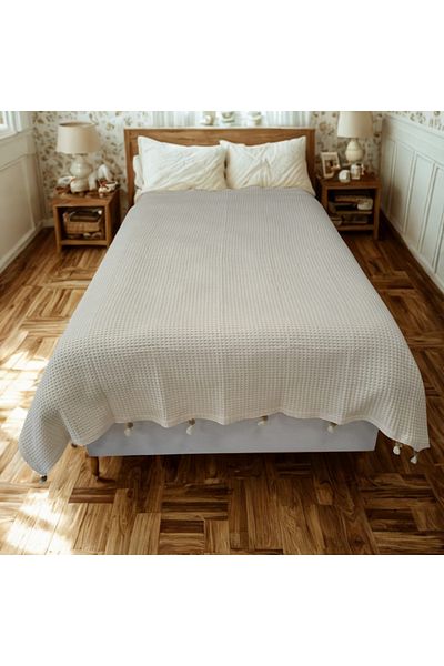 ETE HOMETEX Etehometex Pompon Cotton Pork Double Personality 220X240Cm