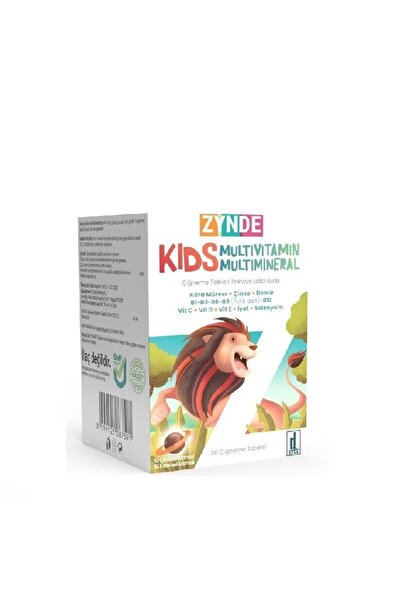 zynde Kids Multivitamin 36 Çiğneme Tableti
