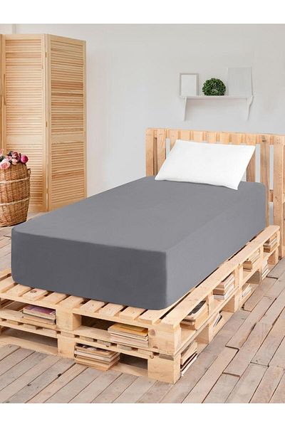 Karna Home Flat Elastic Single Percale Sheet