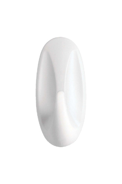 COMMAND 2-Piece Utility Designer Adhesive Hook White Small