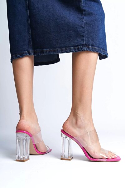 PayBuy Women's Elegant Shoes Transparent Heeled Slippers Special Design Evening Dress Shoes