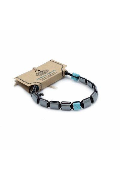 OEM Therapeutic Magnetic Bracelet | Hematite & Turquoise