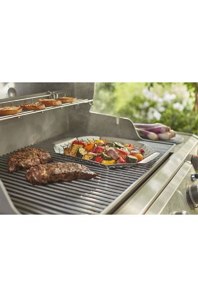 WEBER Original Premium Durable Stainless Steel Grilling Basket Silver Large