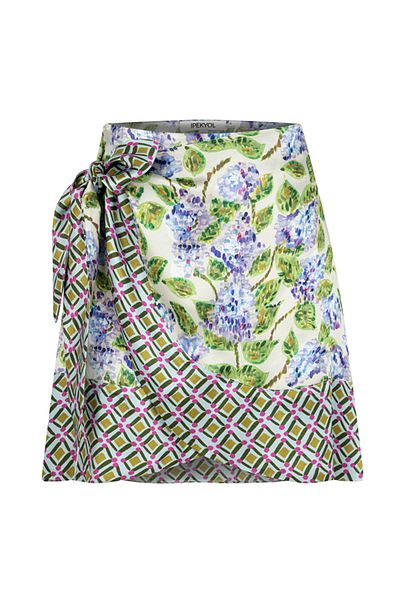 İpekyol Wrap Skirt - Watercolor Effect