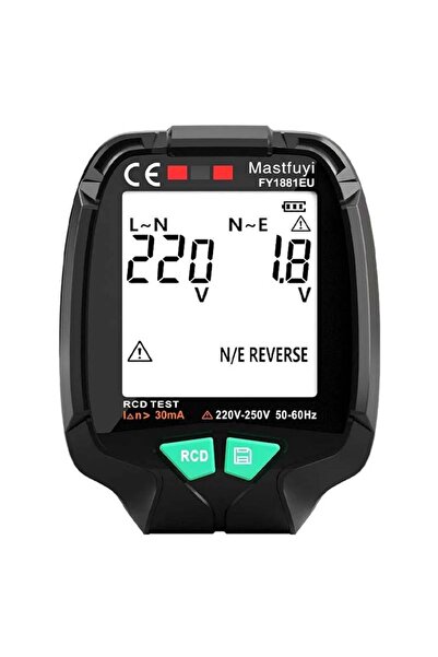 Powermaster (30V - 250V) Tam Ekran Soket Test Cihazı PM-20400