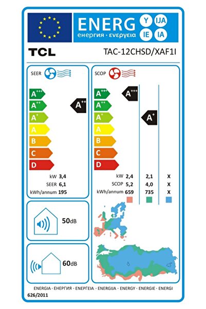 TCL Elite 12.000 BTU Klima – Yüksek Enerji Verimliliği & Sessiz ve Etkili Soğutma (TAC-12CHSD/XAF1I)