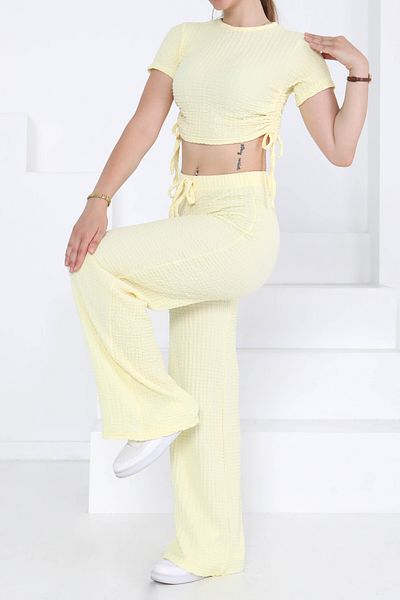 TOFİSA Side Lace Suit Sari - 27277