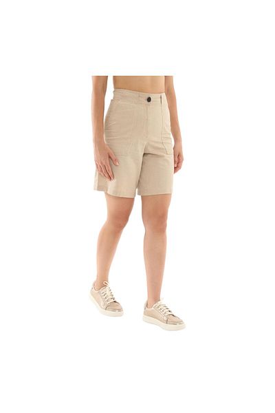 Timberland B0A67QQY941-R Timberland Linen Bermuda Γυναικείο σορτς και κρέμα Capri