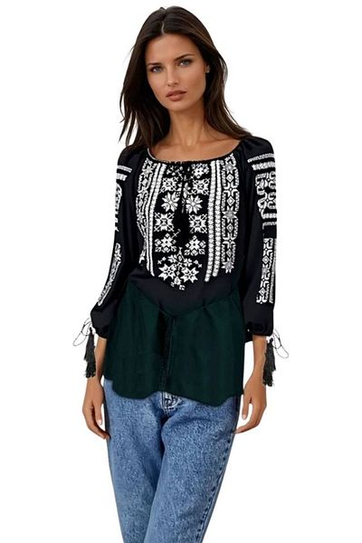 rody's forever Women's blouse type ie 257 black/white, size 3XL