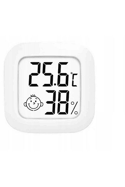 OEM Room thermometer and hygrometer, Humidity indicator, compact, white - 43 x 43 x 12.5 mm