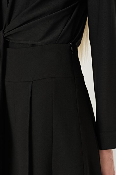 Nihan Şalvar Etek Siyah