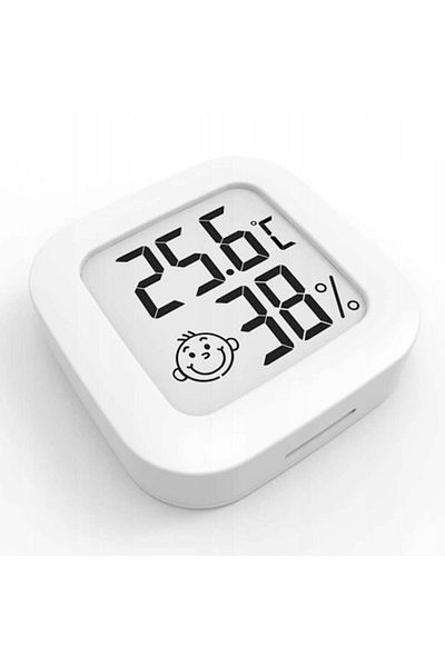 OEM Room thermometer and hygrometer, Humidity indicator, compact, white - 43 x 43 x 12.5 mm