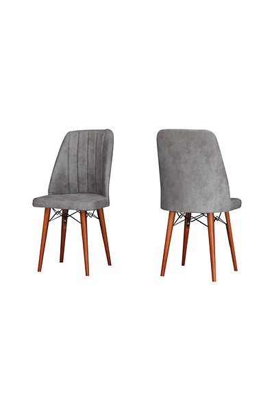 Casafun Set of 2 extra CafeFun chairs, Production for cafe, restaurant and HORECA terraces, WALNUT wooden legs