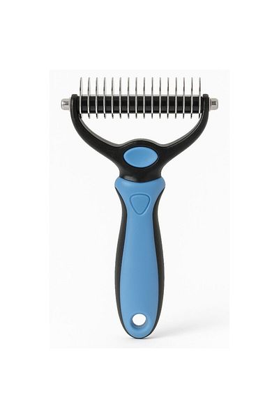 OEM Perie Descurcator Blana Caini si Pisici, Ergonomic, Dublu Capat, Pentru Blana Scurta si Lunga