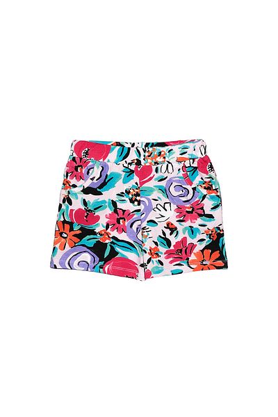 LOVETTI Vintage Flowers Girl's Patterned Pocket Shorts